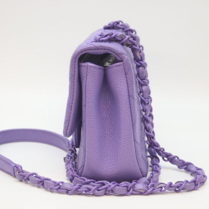 Chanel No 29 As1784 Caviar Purple Mini Mastrasse Mini Flap Shoulder Bag