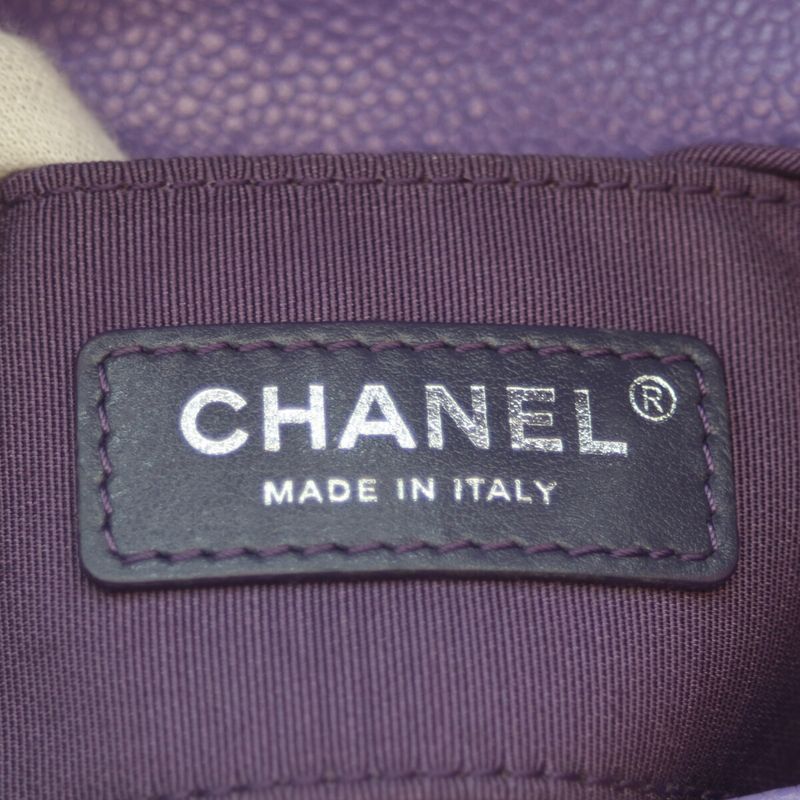 Chanel No 29 As1784 Caviar Purple Mini Mastrasse Mini Flap Shoulder Bag