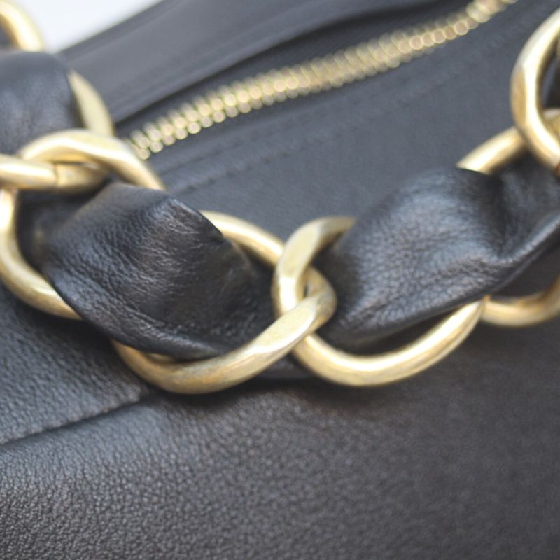 Chanel As3292 Black Ghardware Lambskin Matrasse Hobo One Shoulder