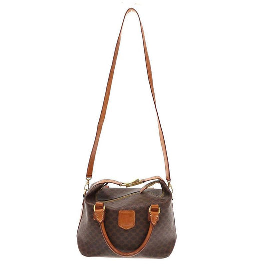 Celine Macadam Shoulder Bag Brown