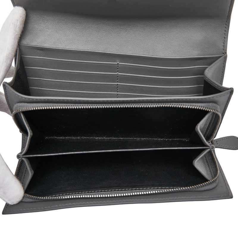 Bottega Veneta Intrecciato Gray Leather Women's Bottega Veneta