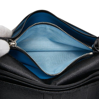 Bulgari Man Black Leather Men's Bvlgari