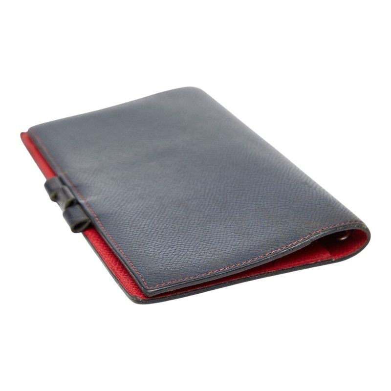 Hermes Agenda Navy Red Courchevel Women Hermes