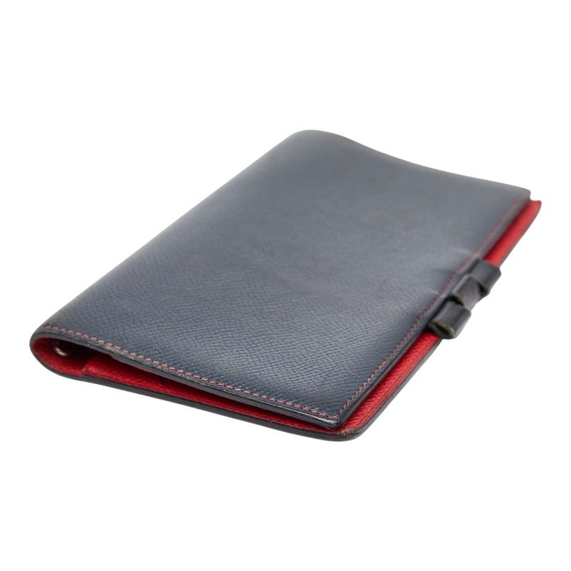 Hermes Agenda Navy Red Courchevel Women Hermes