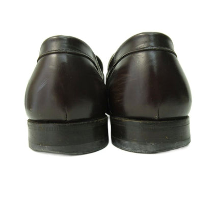 Prada Coin Loafer Shoes Leather Bicolor 9 27.0cm (10.63in) Brown Beige 1120