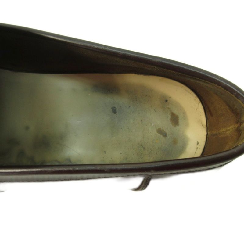 Prada Coin Loafer Shoes Leather Bicolor 9 27.0cm (10.63in) Brown Beige 1120