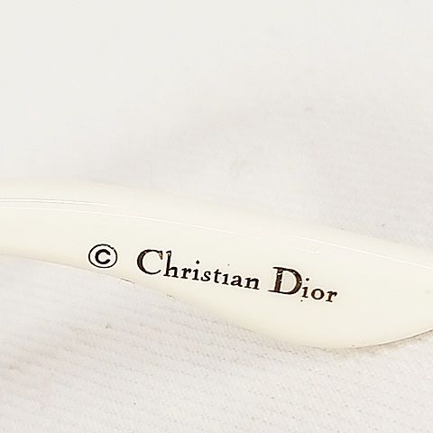 Christian DIOR Glossy1 Sunglasses N5a02 White Brown 62 Mouth 20 125 AA