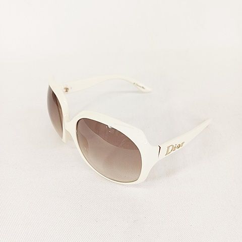 Christian DIOR Glossy1 Sunglasses N5a02 White Brown 62 Mouth 20 125 AA