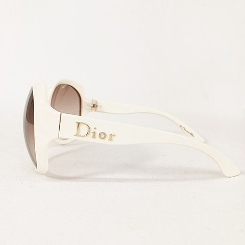 Christian DIOR Glossy1 Sunglasses N5a02 White Brown 62 Mouth 20 125 AA