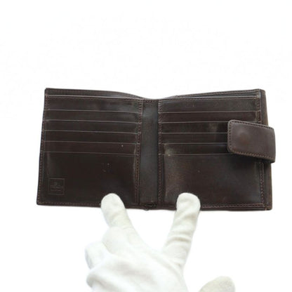 Fendi Wallet Logo Leather Canvas Zucca Pattern Brown - GY11 MQ - OH