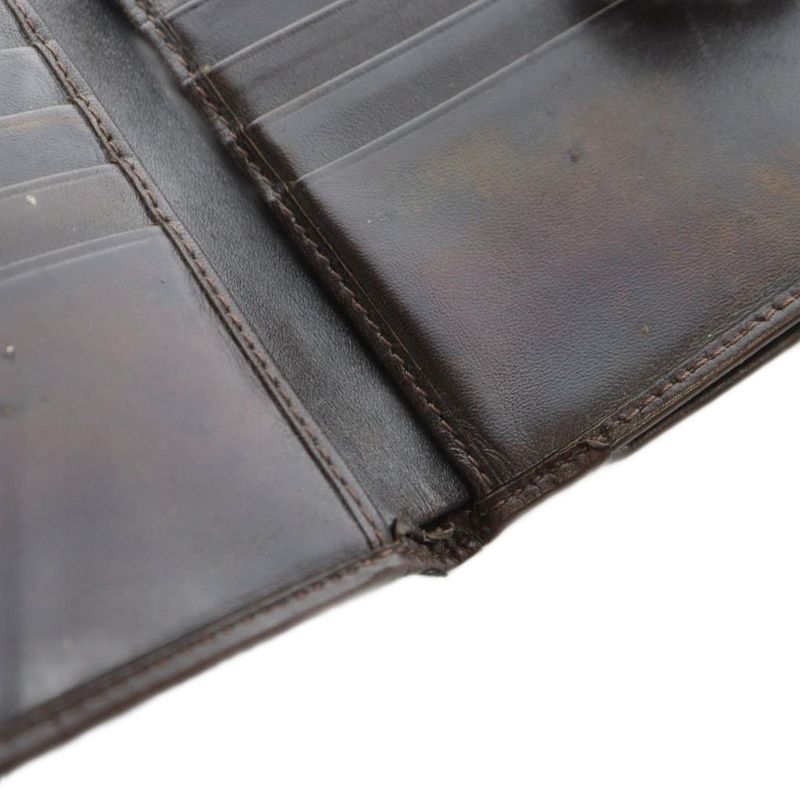 Fendi Wallet Logo Leather Canvas Zucca Pattern Brown - GY11 MQ - OH