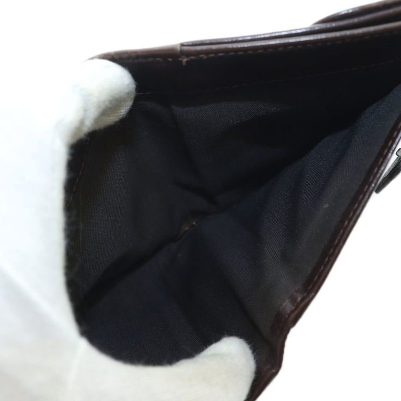 Fendi Wallet Logo Leather Canvas Zucca Pattern Brown - GY11 MQ - OH