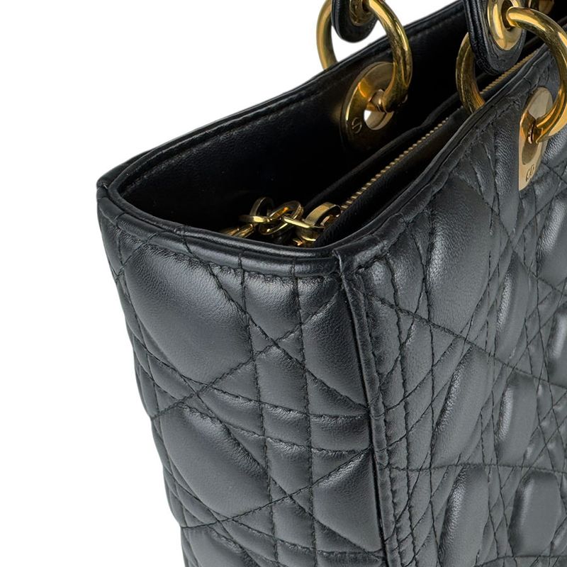 Christian DIOR Shoulder Bag Handbag Lady Dior