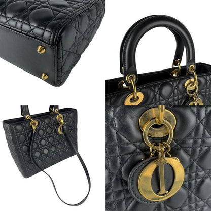 Christian DIOR Shoulder Bag Handbag Lady Dior