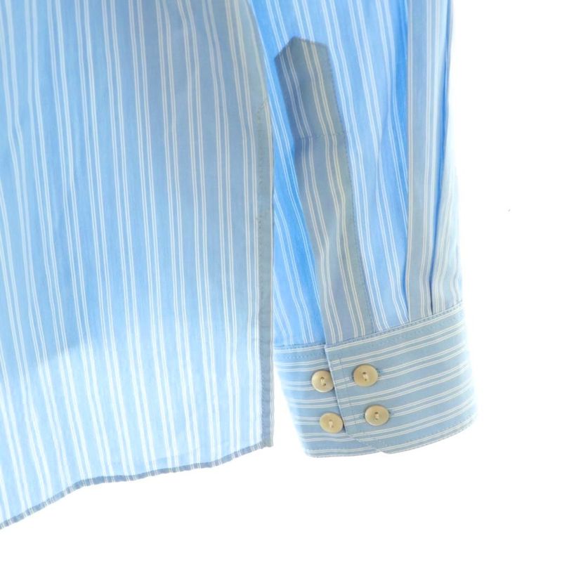 Gucci X Adidas Striped Shirt Stencolor Logo Print 15+ Light Blue White CX - GY57