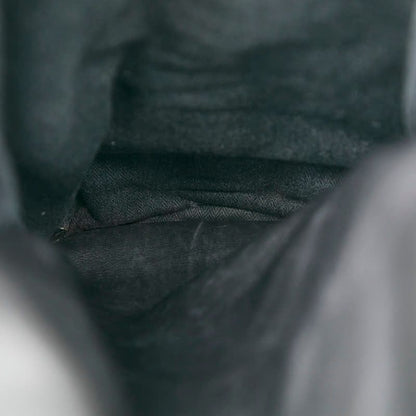 Hermes Caravan Vertical GM Tote Bag Shoulder Bag 2WAY Black Voderma Canvas