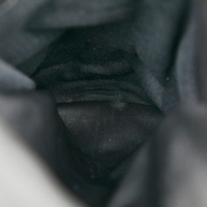 Hermes Caravan Vertical GM Tote Bag Shoulder Bag 2WAY Black Voderma Canvas