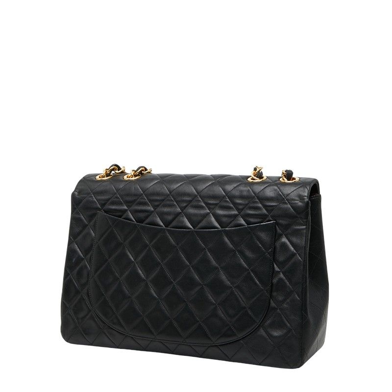 Chanel Matelasse Coco Mark Chain Shoulder Bag Black Lambskin Ladies Chanel