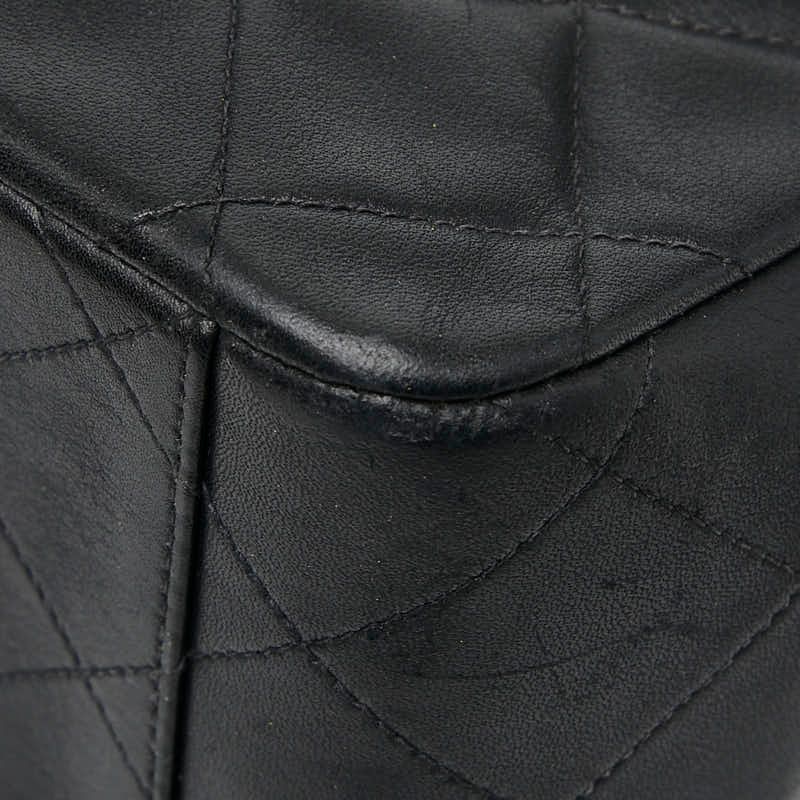 Chanel Matelasse Coco Mark Chain Shoulder Bag Black Lambskin Ladies Chanel