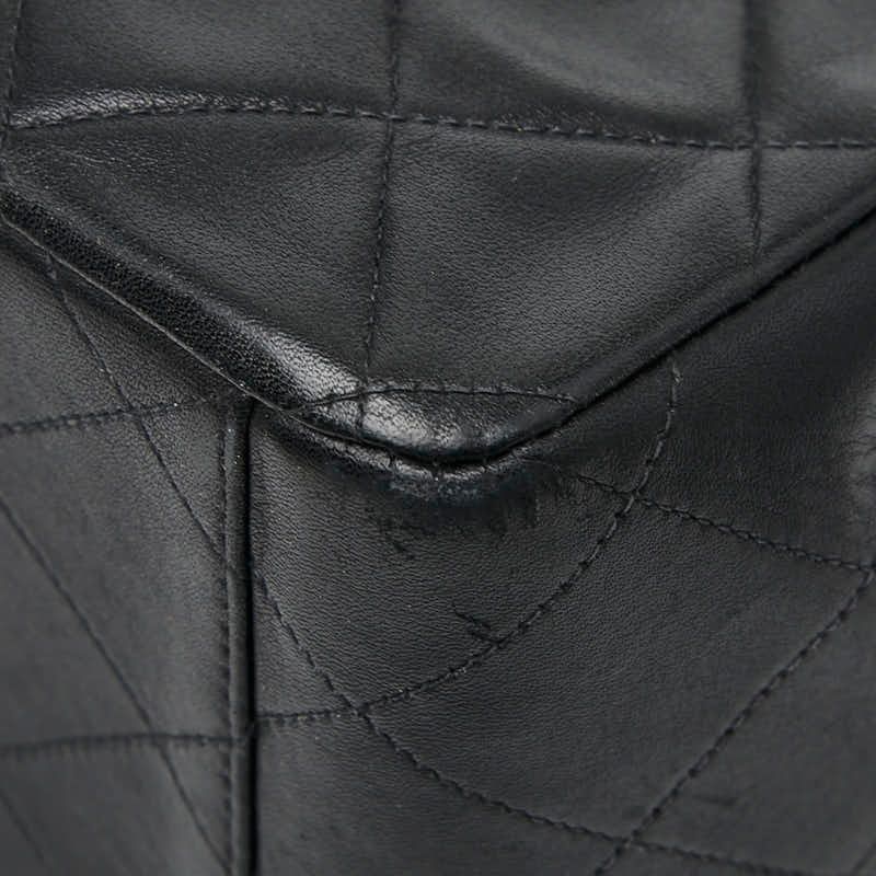 Chanel Matelasse Coco Mark Chain Shoulder Bag Black Lambskin Ladies Chanel