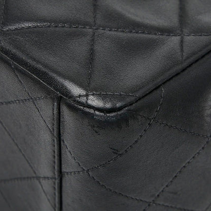 Chanel Matelasse Coco Mark Chain Shoulder Bag Black Lambskin Ladies Chanel