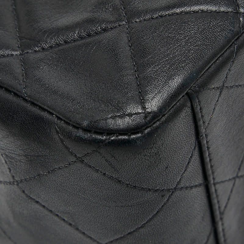 Chanel Matelasse Coco Mark Chain Shoulder Bag Black Lambskin Ladies Chanel