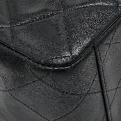 Chanel Matelasse Coco Mark Chain Shoulder Bag Black Lambskin Ladies Chanel