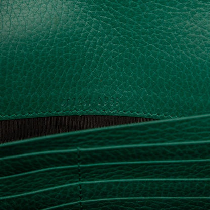 Gucci Duonisos Chain Shoulder Bag Wallet Bag 401231 Green Leather Women's Gucci