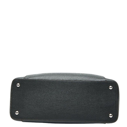 Cartier C De Cartier Handbag Shoulder Bag 2WAY Black Leather Ladies Cartier