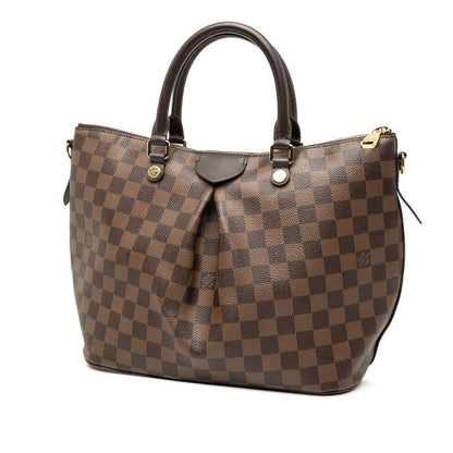 Louis Vuitton Damier Sienna MM Handbag Shoulder Bag 2WAY N41546 Ebène Brown PVC