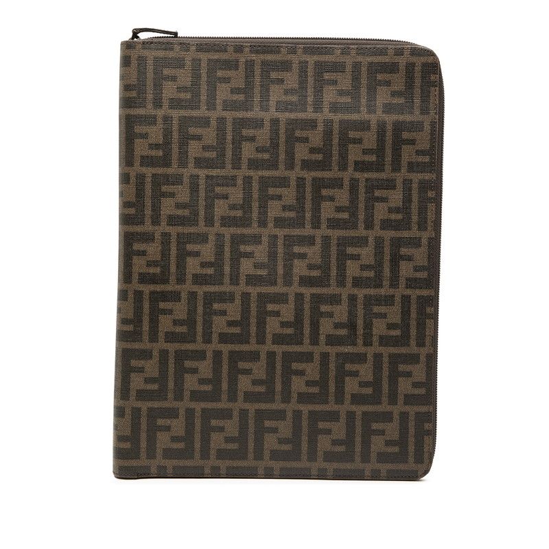 Fendi Zucca Brown PVC Leather Women's Fendi