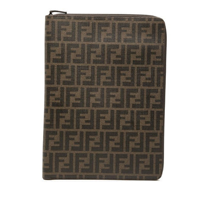 Fendi Zucca Brown PVC Leather Women's Fendi
