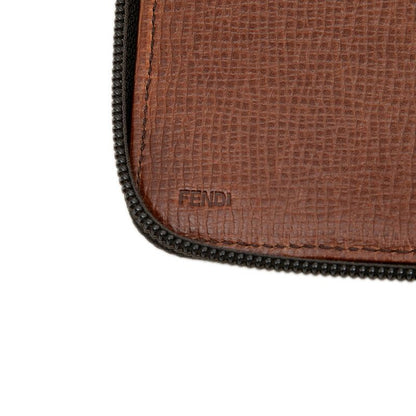 Fendi Zucca Brown PVC Leather Women's Fendi