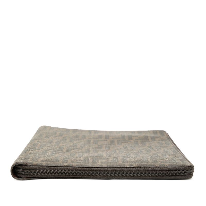 Fendi Zucca Brown PVC Leather Women's Fendi