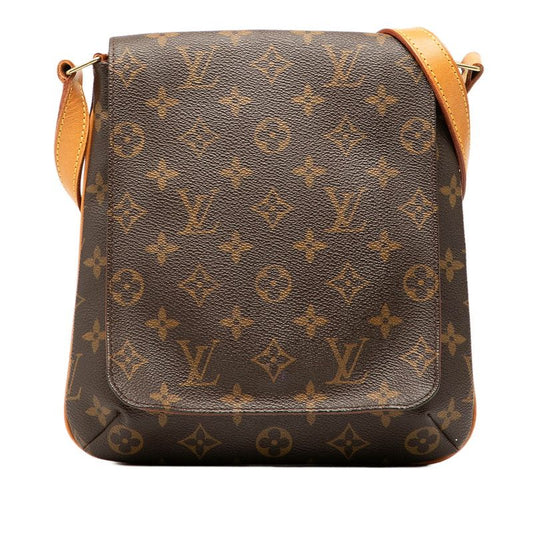 Louis Vuitton Monogram Musette Salsa Short Shoulder Bag Handbag M51258 Brown