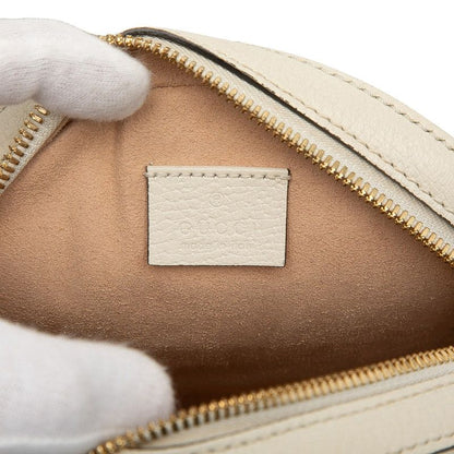 Gucci Ophidia Crossbody Chain Shoulder Bag 550618 White Leather Women's Gucci