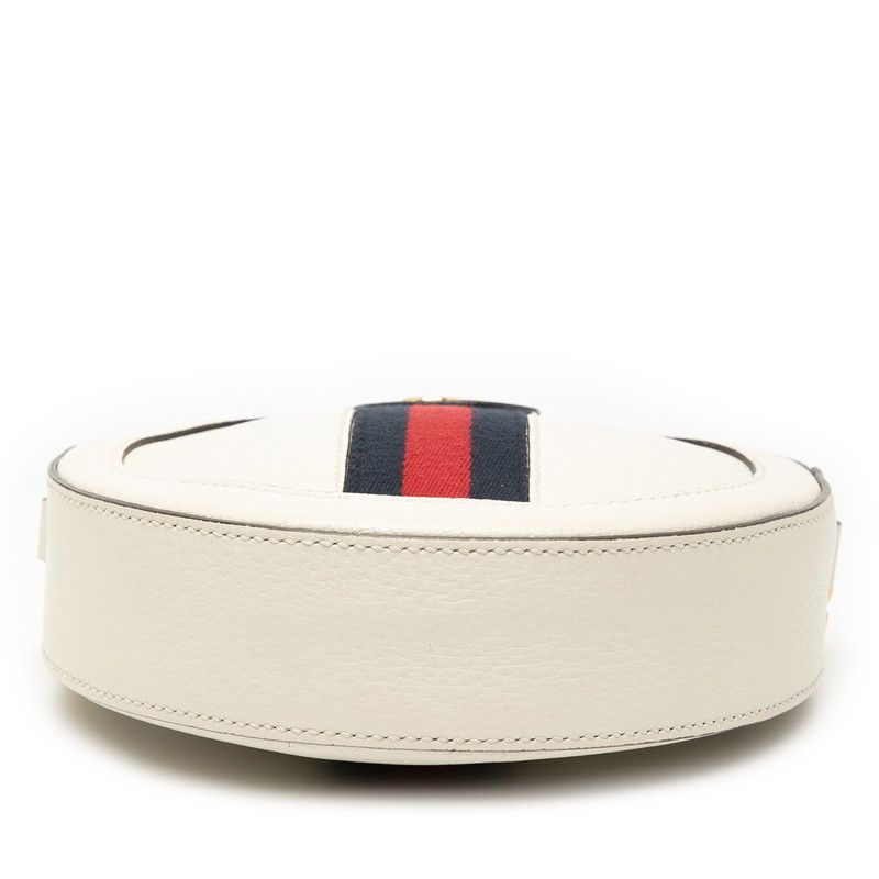 Gucci Ophidia Crossbody Chain Shoulder Bag 550618 White Leather Women's Gucci