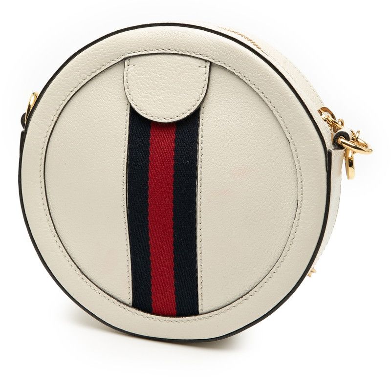 Gucci Ophidia Crossbody Chain Shoulder Bag 550618 White Leather Women's Gucci