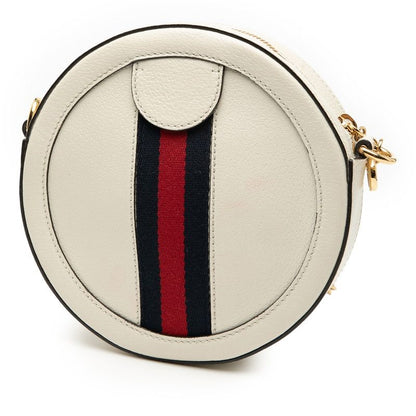 Gucci Ophidia Crossbody Chain Shoulder Bag 550618 White Leather Women's Gucci