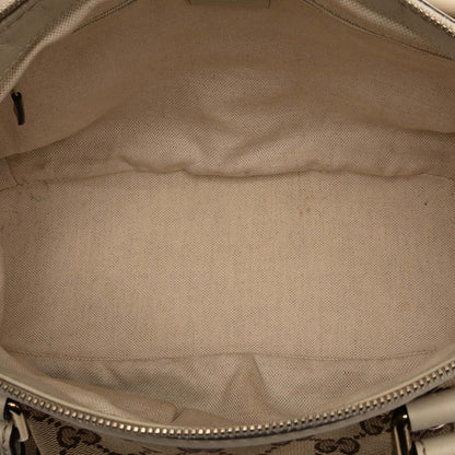 Gucci GG Canvas Handbag Shoulder Bag 2WAY 247902 Beige White Canvas Leather