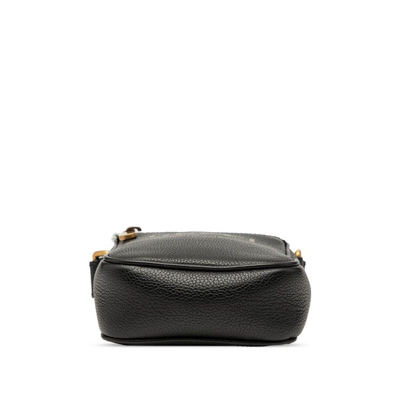 Gucci Sherry Line 574803 Black Multicolor Leather Women's Gucci