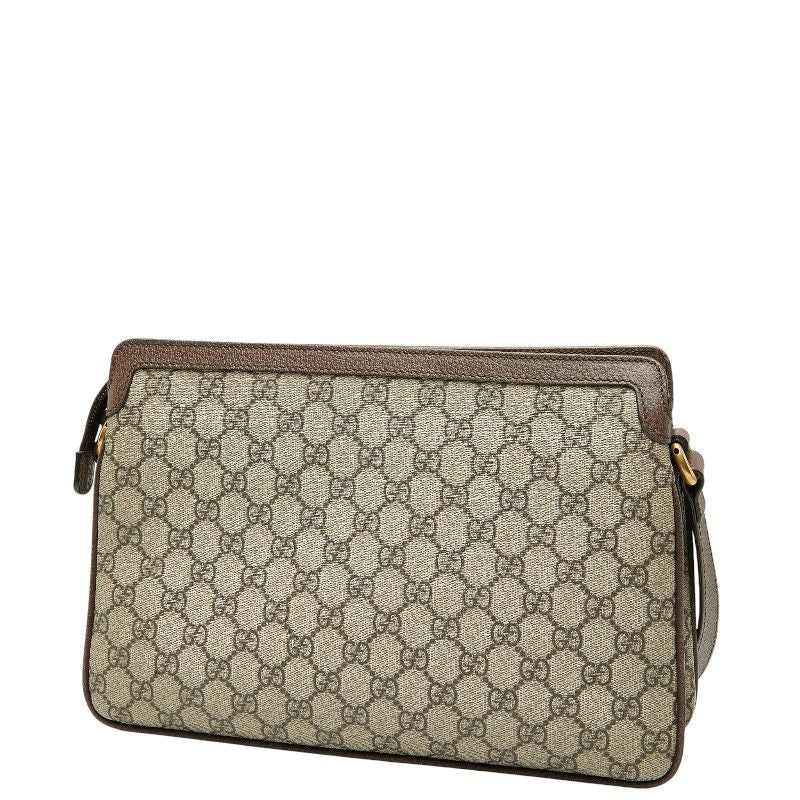 Gucci GG Supreme Sherry Line Crossbody Shoulder Bag 523534 Beige Multicolor PVC