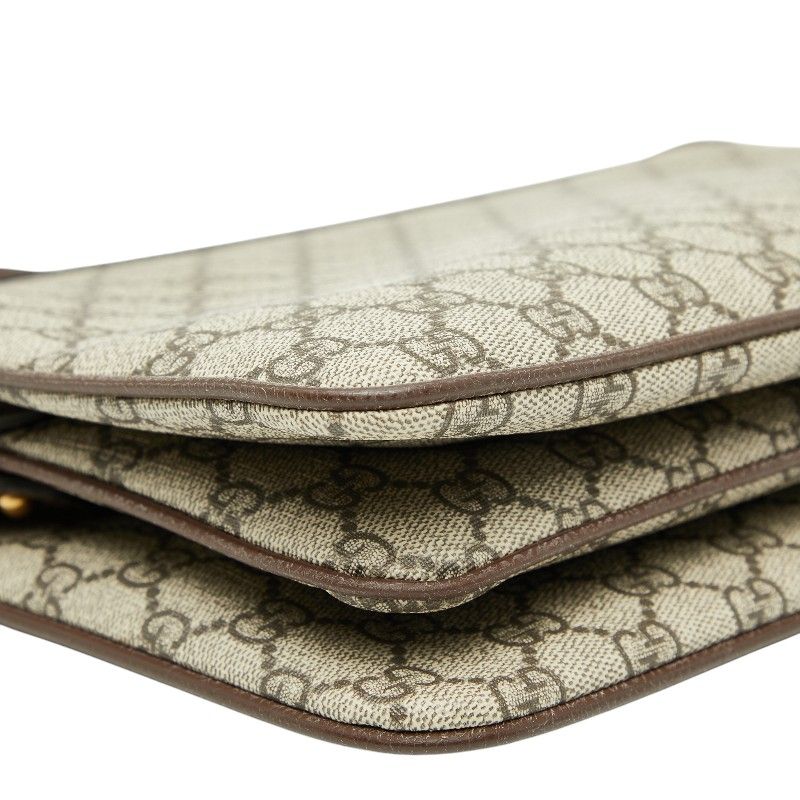 Gucci GG Supreme Sherry Line Crossbody Shoulder Bag 523534 Beige Multicolor PVC