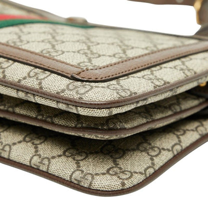 Gucci GG Supreme Sherry Line Crossbody Shoulder Bag 523534 Beige Multicolor PVC