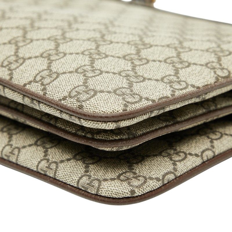 Gucci GG Supreme Sherry Line Crossbody Shoulder Bag 523534 Beige Multicolor PVC