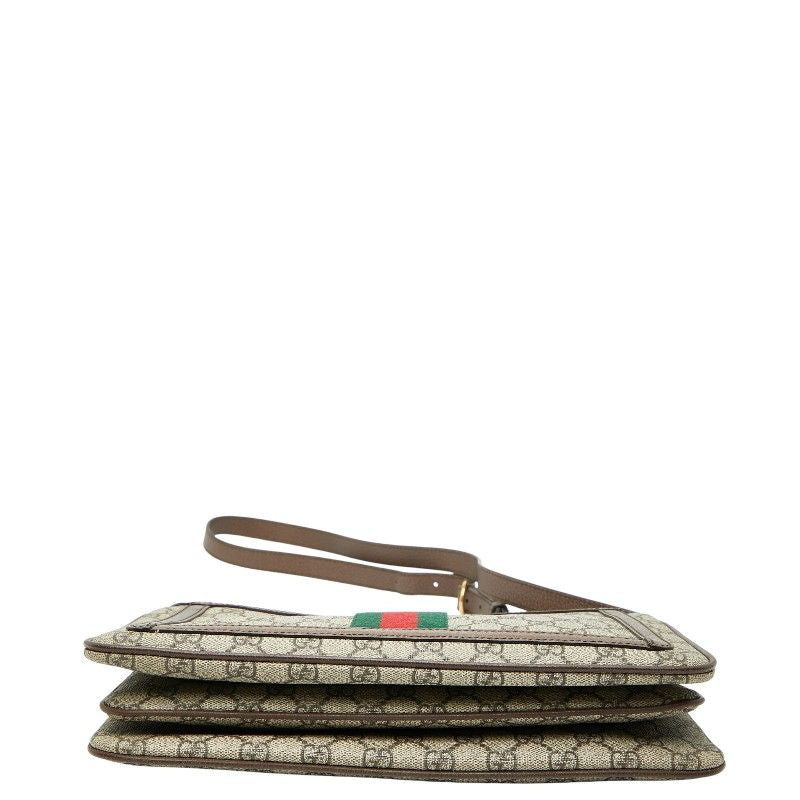 Gucci GG Supreme Sherry Line Crossbody Shoulder Bag 523534 Beige Multicolor PVC