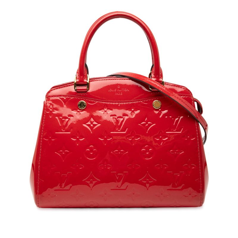 Louis Vuitton Monogram Vernis Blair PM Handbag Shoulder Bag 2WAY M50810 Red