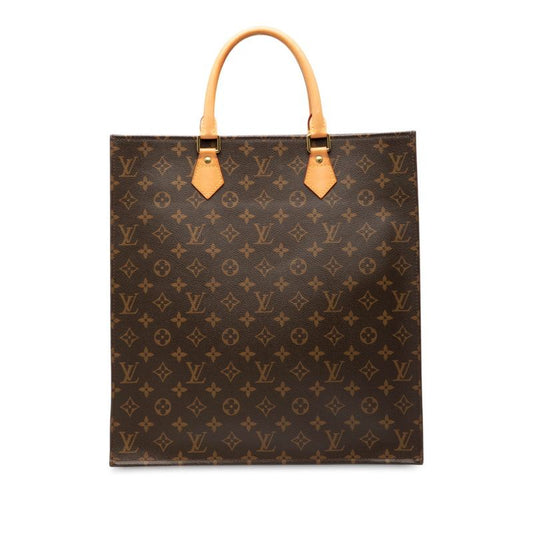 Louis Vuitton Monogram Sac Pura Handbag Tote Bag M51140 Brown PVC Leather Women