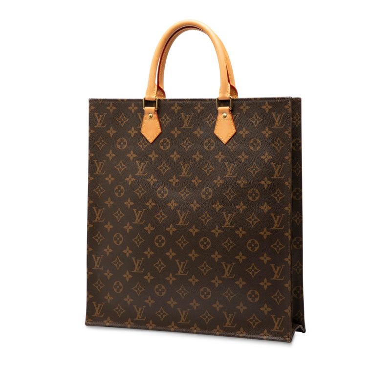 Louis Vuitton Monogram Sac Pura Handbag Tote Bag M51140 Brown PVC Leather Women