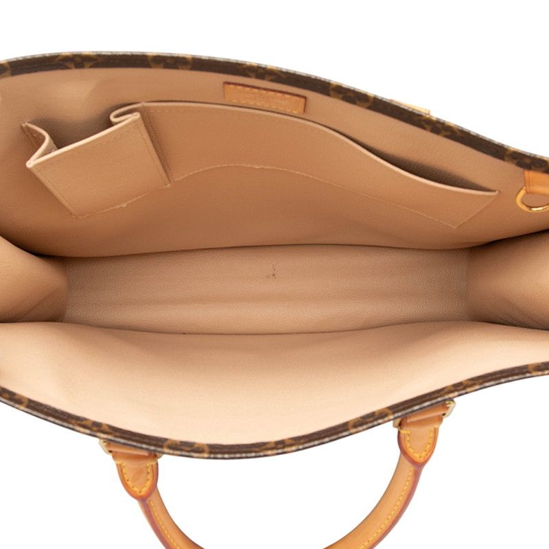 Louis Vuitton Monogram Sac Pura Handbag Tote Bag M51140 Brown PVC Leather Women